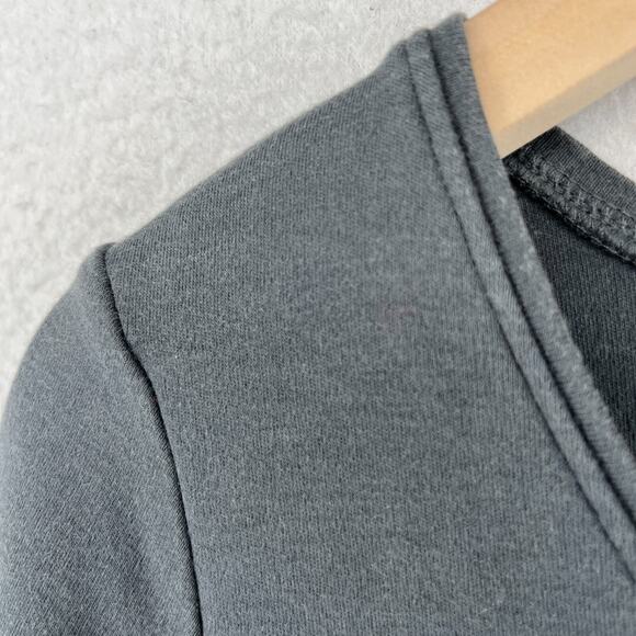 EILEEN FISHER Top S Cotton Interlock Jersey Scoop Neck 3/4 Sleeve Gray - Picture 6 of 13